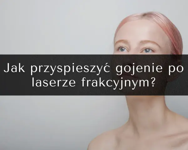 Kobieta z różowymi włosami, pytająca jak przyspieszyć gojenie po laserze frakcyjnym.